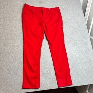 NWOT Arizona Jean Co. Red Super Skinny Jeans Womens Size 17 Cotton Blend Comfort